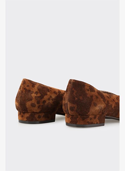 Taba Hayvan Desenli Deri Kadın Günlük Ayakkabı - Görsel 6