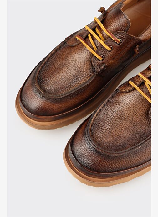 Taba Deri Erkek Günlük Ayakkabı - Görsel 6