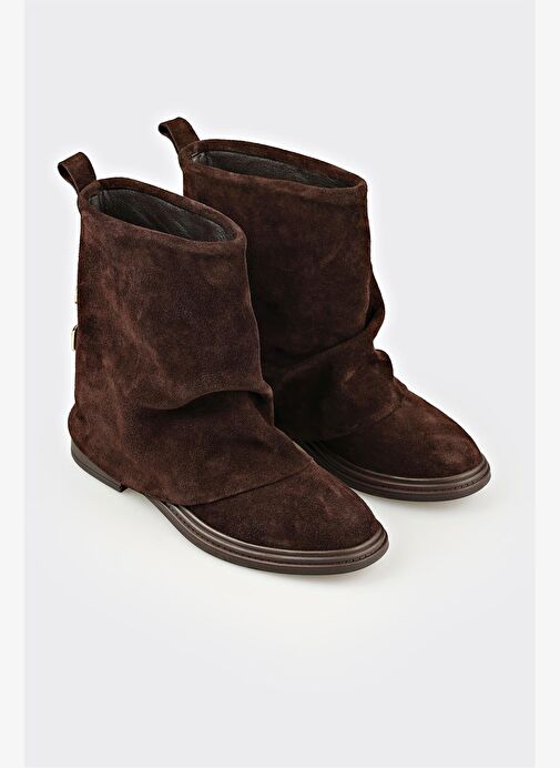 Kahve Deri Kadın Günlük Bot - Görsel 3