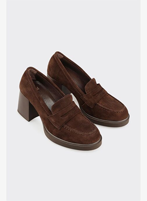 Kahve Deri Kadın Ayakkabı - Görsel 3