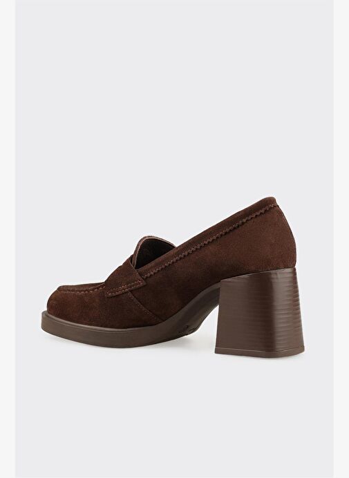 Kahve Deri Kadın Ayakkabı - Görsel 4