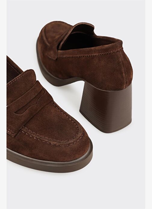 Kahve Deri Kadın Ayakkabı - Görsel 5