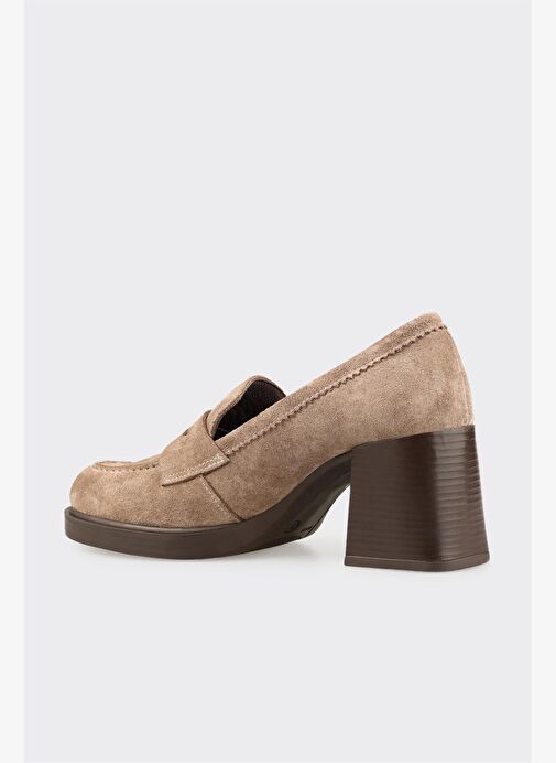 Vizon Deri Kadın Ayakkabı - Görsel 4