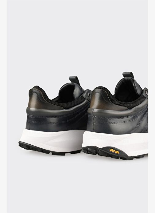 Antrasit Deri Erkek Spor Ayakkabı - Görsel 6