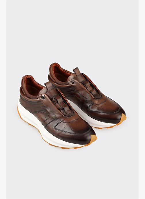 Taba Deri Erkek Spor Ayakkabı - Görsel 3