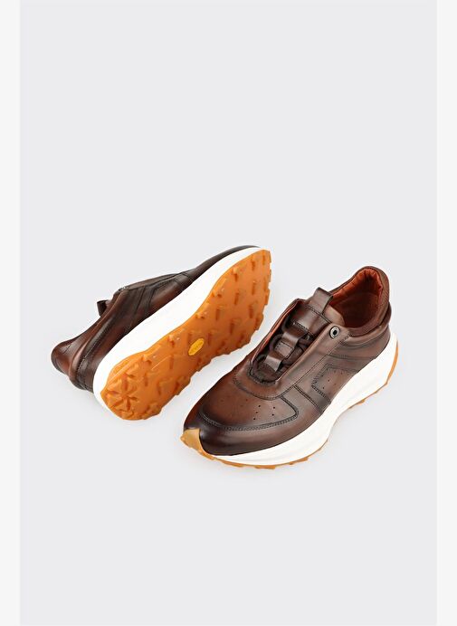 Taba Deri Erkek Spor Ayakkabı - Görsel 4