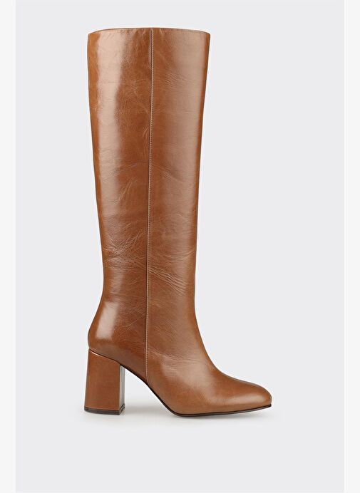 Taba Deri Kadın Çizme - Görsel 2