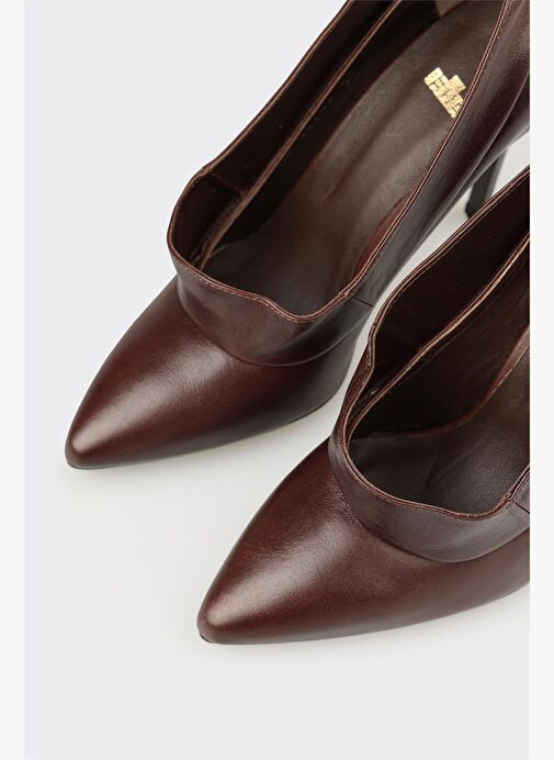 Elle Elle Belirsiz Kahve Deri Kadın Yüksek Topuk Ayakkabı Boyner'de! Belirsiz - 5. görsel