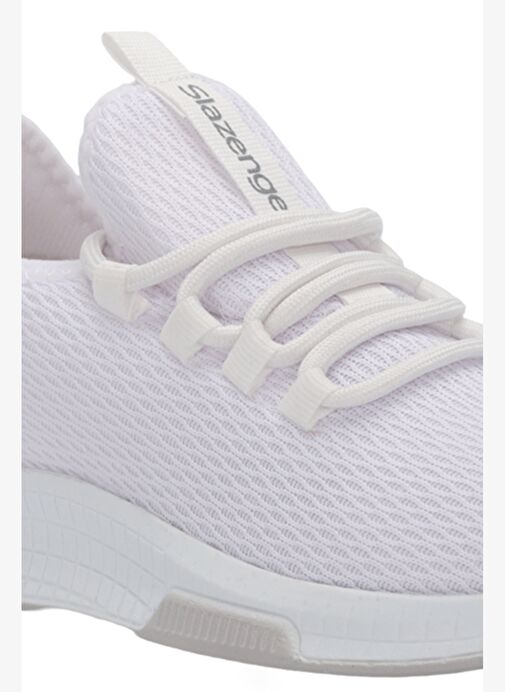 Slazenger ABENA I Kadın Beyaz / Gümüş Sneaker - Görsel 4