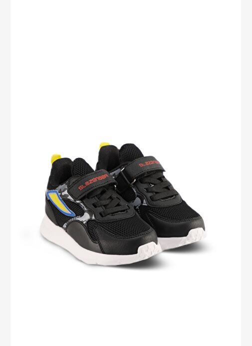 Slazenger KASHI KTN Erkek Çocuk Sneaker Ayakkabı Siyah / Kırmızı - Görsel 3