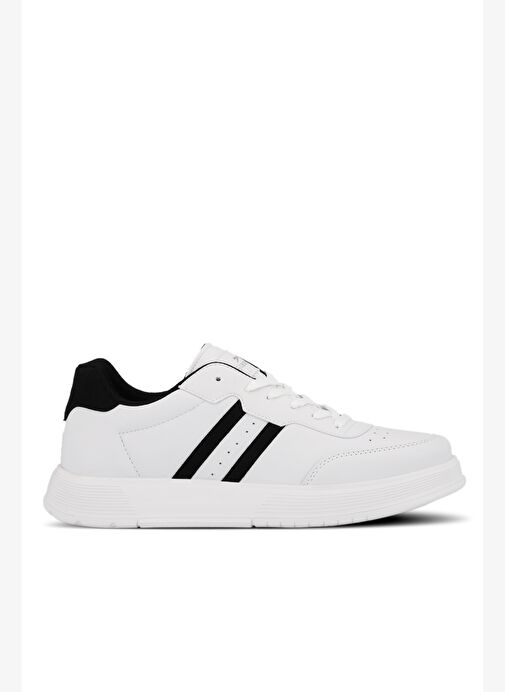 Slazenger ZIPPER I Erkek Beyaz / Siyah Günlük Spor Ayakkabısı - Görsel 2