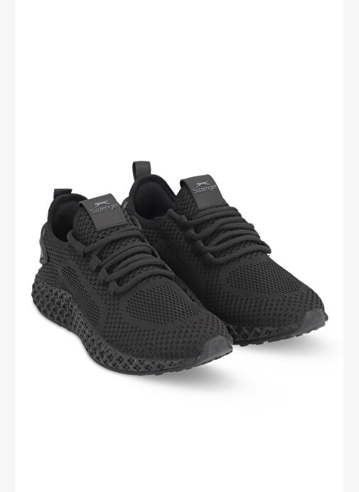 Slazenger AMIR I Erkek Siyah / Siyah Koşu & Yürüyüş Spor Ayakkabısı - Görsel 3