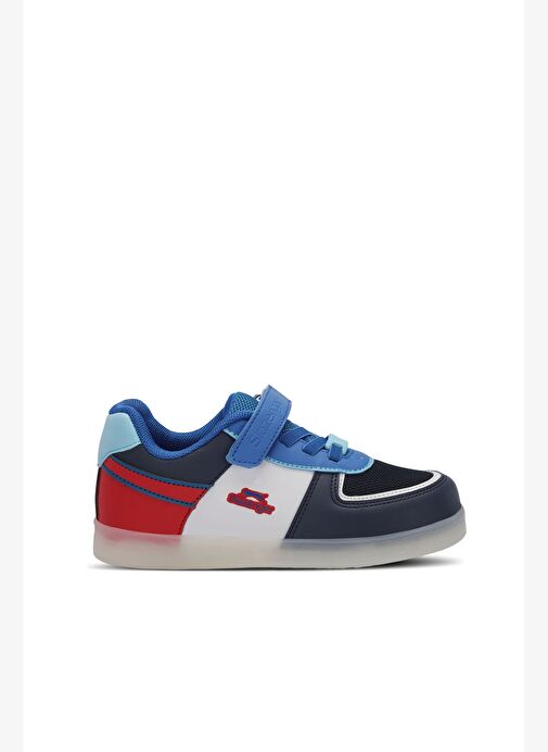 Slazenger PERLE Erkek Çocuk Cırt Cırtlı Lacivert / Beyaz Sneaker - Görsel 2