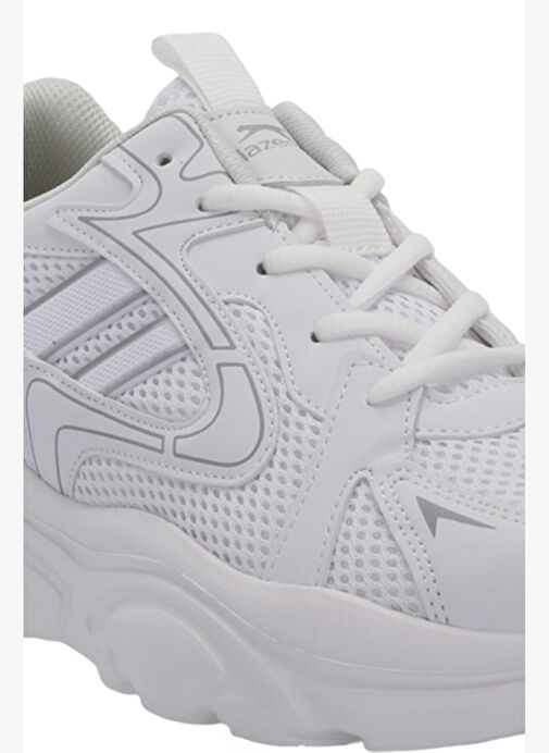 Slazenger INMORTAL I Kadın Beyaz / Gri Koşu & Yürüyüş Spor Ayakkabısı - Görsel 2