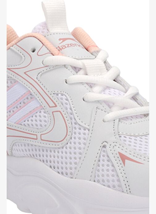 Slazenger INMORTAL I Kadın Beyaz / Pembe Koşu & Yürüyüş Spor Ayakkabısı - Görsel 4