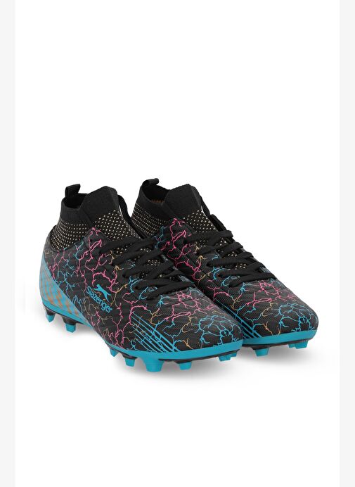 Slazenger CORNER Erkek Çocuk Halı Saha Siyah Futbol Ayakkabısı - Görsel 3