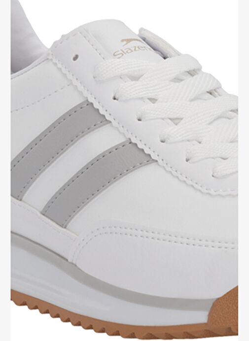 Slazenger OKLAHOMA Erkek Beyaz / Gri Günlük Spor Ayakkabısı - Görsel 5