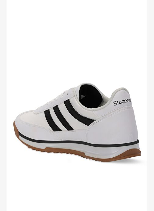 Slazenger OXYGEN I Erkek Beyaz / Siyah Günlük Spor Ayakkabısı - Görsel 3