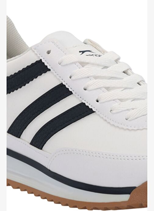 Slazenger OXYGEN I Erkek Beyaz / Lacivert Günlük Spor Ayakkabısı - Görsel 3