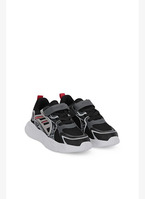 Slazenger KELSY Erkek Çocuk Siyah / Kırmızı Günlük Spor Ayakkabısı - Görsel 3