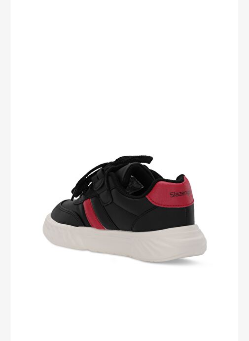 Slazenger NIGEL Siyah / Kırmızı Günlük Spor Ayakkabısı - Görsel 4