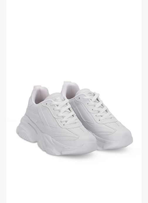 Slazenger ZAYD Kadın Beyaz Günlük Spor Ayakkabısı - Görsel 3