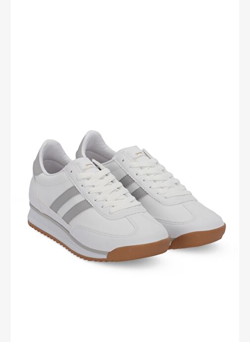 Slazenger OKLAHOMA Kadın Beyaz / Gri Günlük Spor Ayakkabısı - Görsel 3