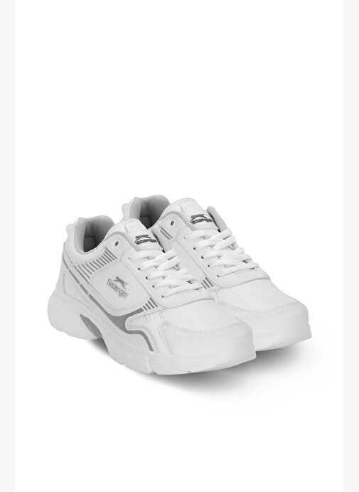 Slazenger MONTERO I Erkek Beyaz / Gri Koşu & Yürüyüş Spor Ayakkabısı - Görsel 3