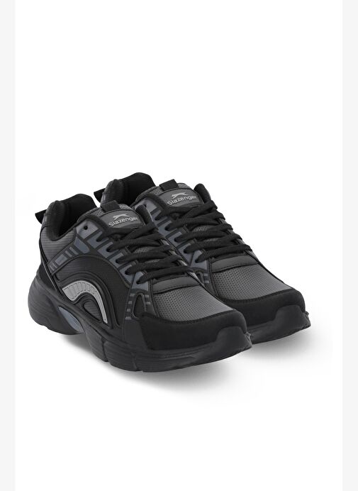 Slazenger MOSSPORT I Erkek Siyah / Koyu Gri Koşu & Yürüyüş Spor Ayakkabısı - Görsel 3
