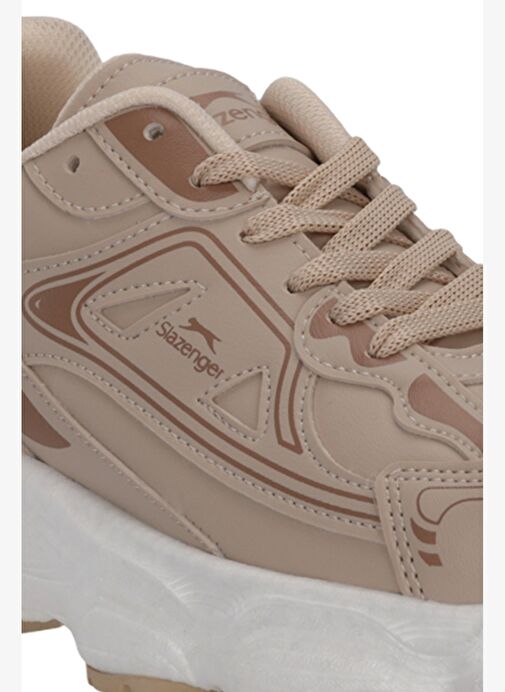 Slazenger ZAFIRA G Kadın Bej Koşu & Yürüyüş Spor Ayakkabısı - Görsel 5