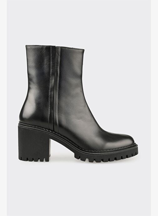 Siyah Deri Kadın Günlük Bot - Görsel 2