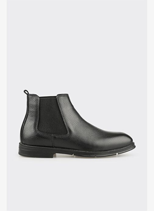 Siyah Deri Erkek Günlük Bot - Görsel 2