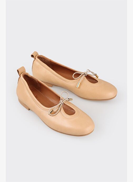 Naturel Deri Kadın Babet - Görsel 3