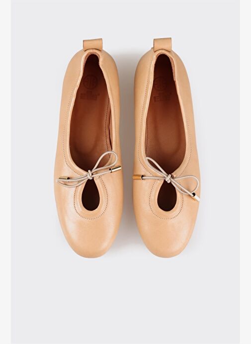 Naturel Deri Kadın Babet - Görsel 5