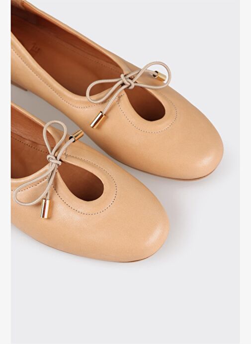 Naturel Deri Kadın Babet - Görsel 6