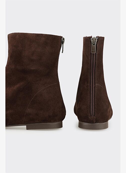 Kahve Deri Kadın Günlük Bot - Görsel 5