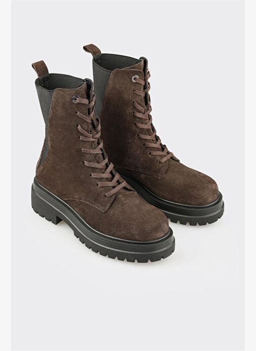 Kahve Deri Kadın Günlük Bot - Görsel 3