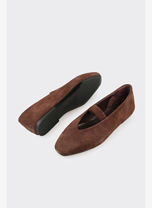 Kahve Deri Kadın Günlük Ayakkabı - Görsel 4