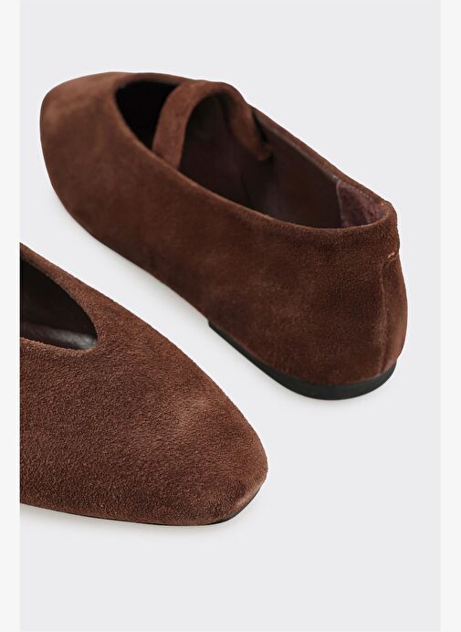 Kahve Deri Kadın Günlük Ayakkabı - Görsel 6