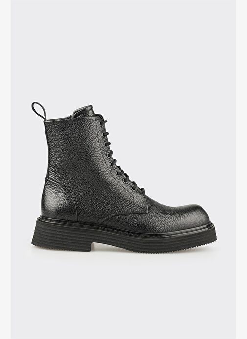 Siyah Deri Erkek Günlük Bot - Görsel 2