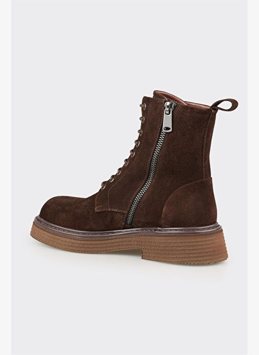 Kahve Deri Erkek Günlük Bot - Görsel 4