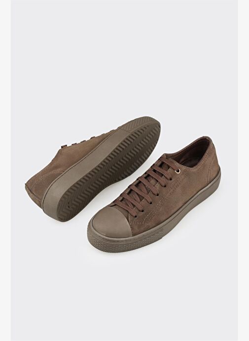 Kahve Deri Erkek Günlük Ayakkabı - Görsel 4