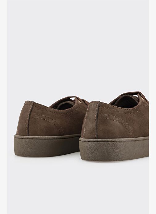 Kahve Deri Erkek Günlük Ayakkabı - Görsel 6