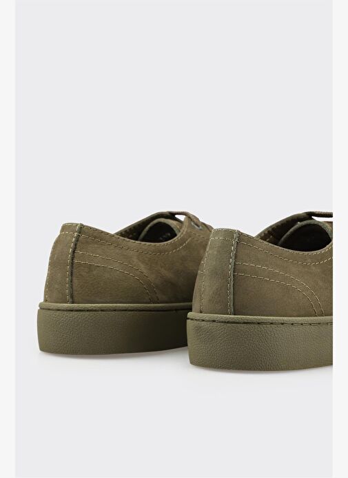 Haki Deri Erkek Günlük Ayakkabı - Görsel 6