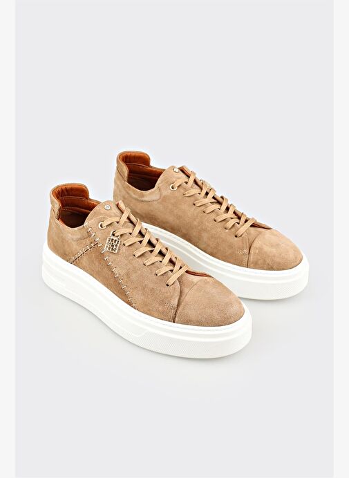 Vizon Deri Erkek Spor Ayakkabı - Görsel 3