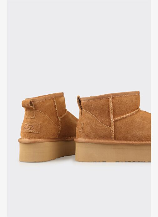 Camel Deri Kadın Günlük Bot - Görsel 5