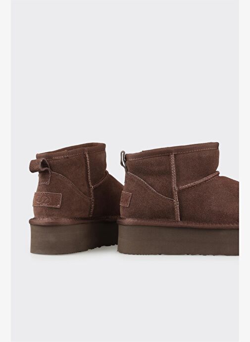 Kahve Deri Kadın Günlük Bot - Görsel 5