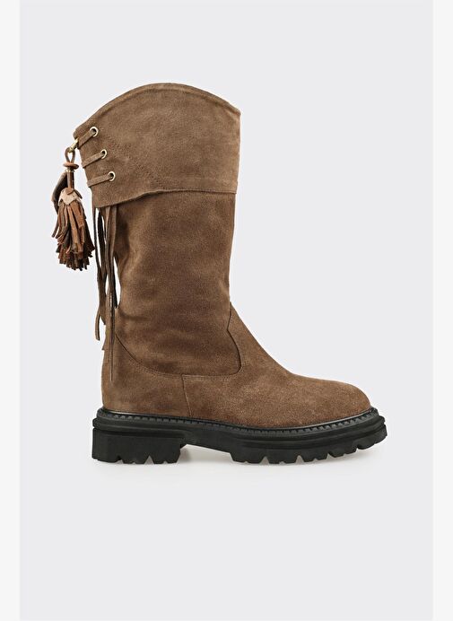 Haki Deri Kadın Günlük Bot - Görsel 2