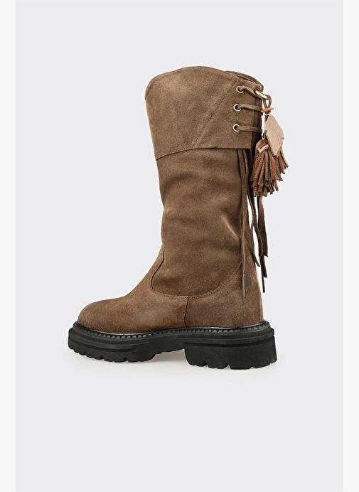 Haki Deri Kadın Günlük Bot - Görsel 4