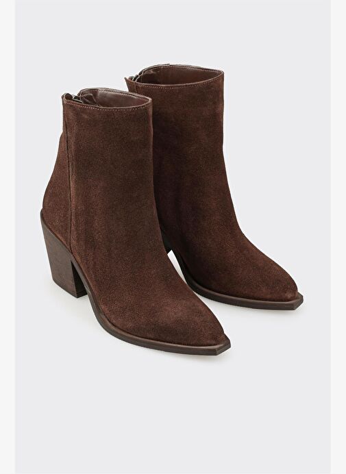 Elle Elle Belirsiz Kahve Deri Kadın Western Bot Boyner'de! Belirsiz - 3. görsel